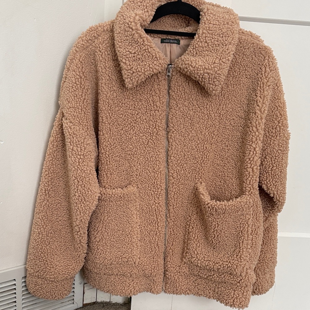 Wild Fable Tan Teddy Jacket